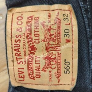 Levi's 560 Jeans - Men's 30 x 32 - Black